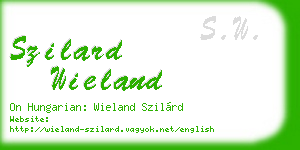 szilard wieland business card