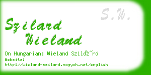 szilard wieland business card